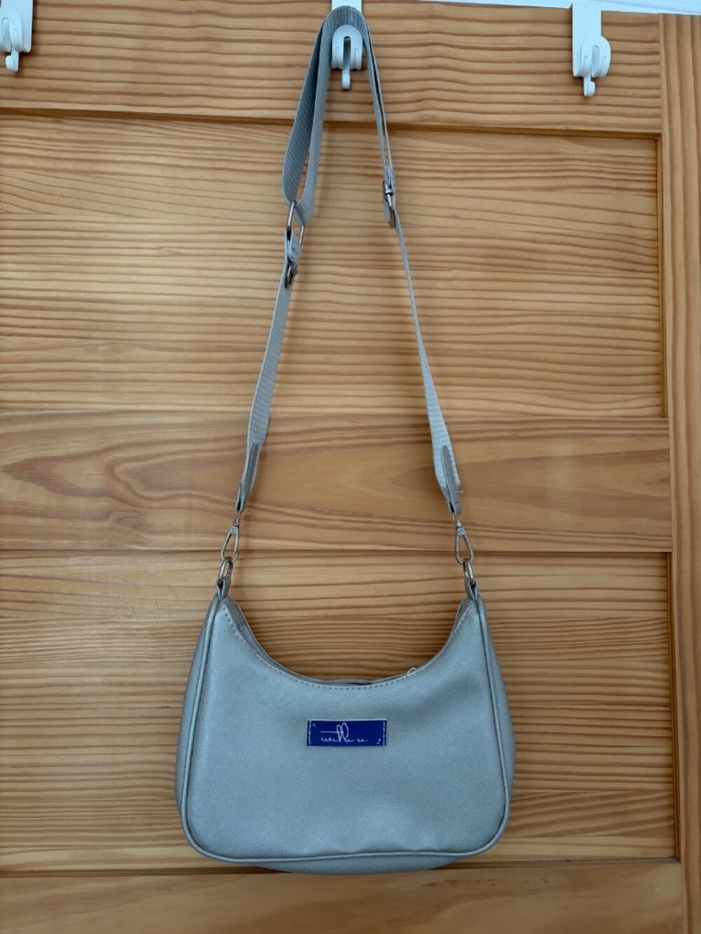 Petit sac gris bandoulière / Grey Baguette Shoulder Bag
